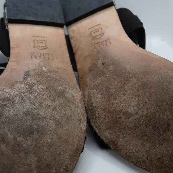 STUART WEITZMAN Speckled Embossed Print Cross Cross Ankle Flats - Picture 12 of 12